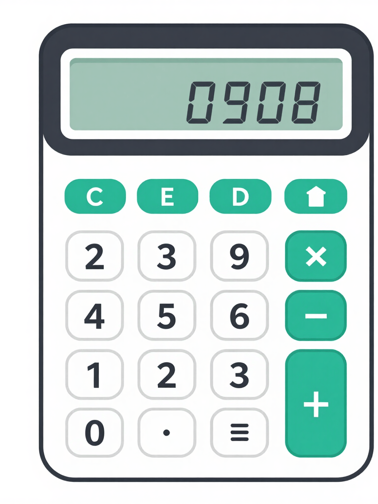 A sleek scientific calculator with a clear display and multiple function buttons