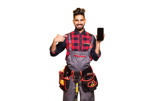 Ustaad Ji's Electrician HD Image with smiling face.