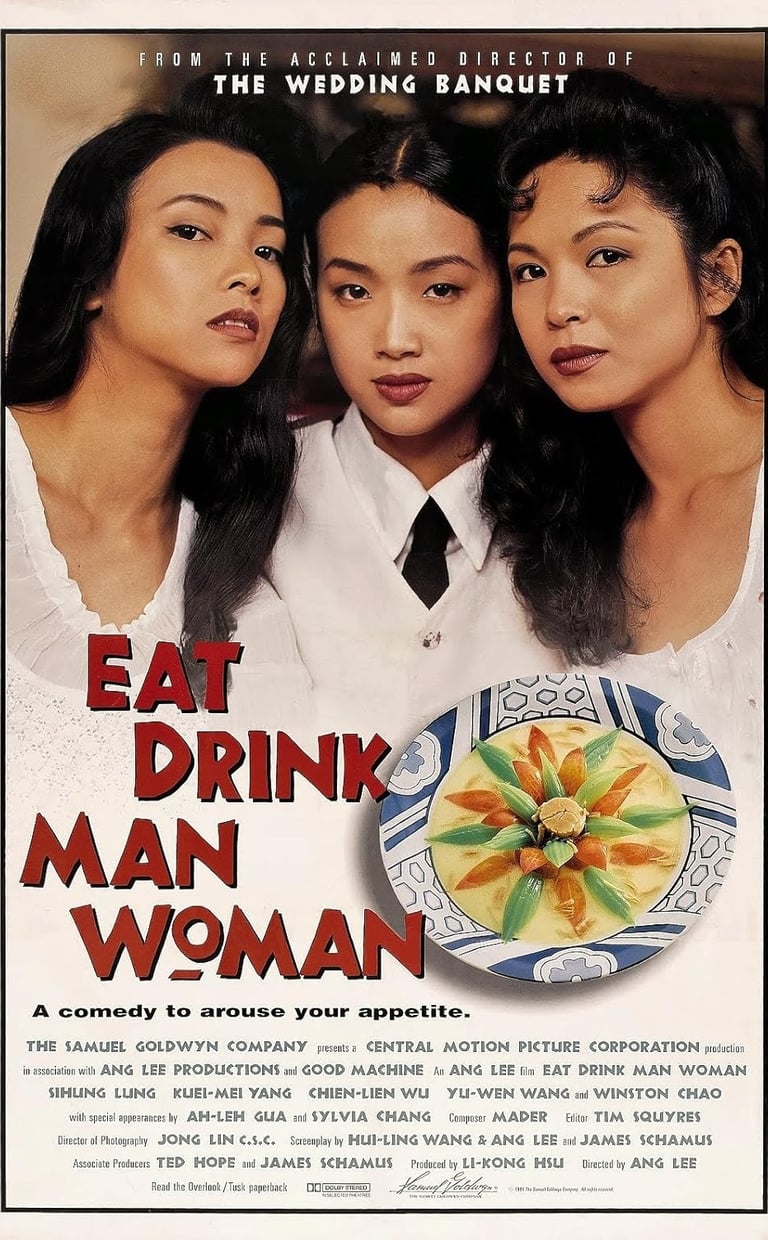 Poster for 'Eat Drink Man Woman' screening hosted by Auckland International Film Club.