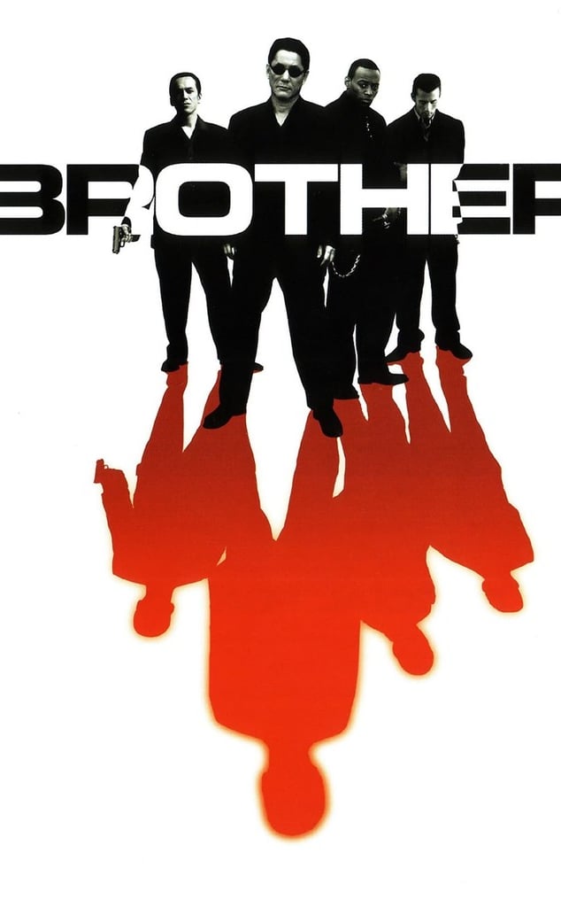 Poster for Takeshi Kitano's 'Brother' screening by Auckland International Film Club.
