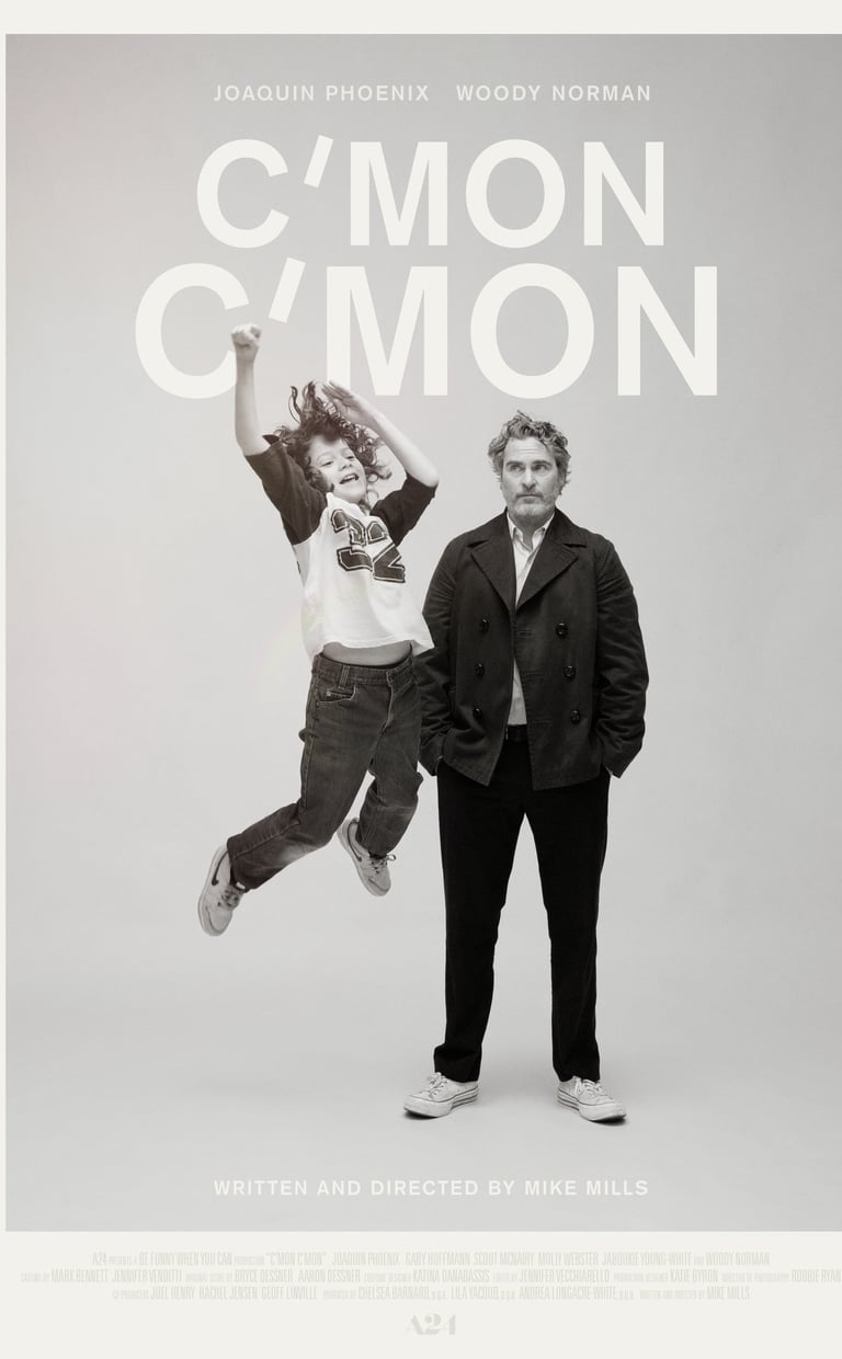 Poster for C'mon C'mon screening hosted by Auckland International Film Club.