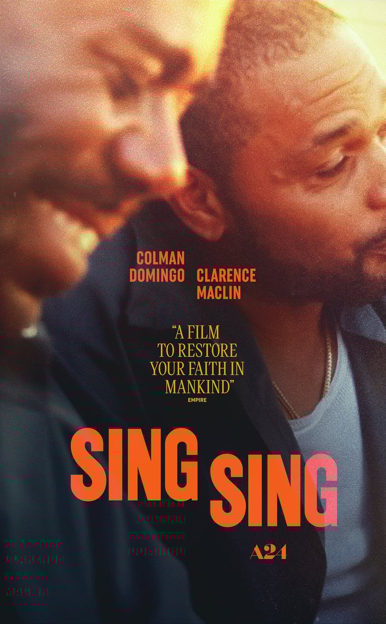 Poster for Sing Sing screening hosted by Auckland International Film Club.