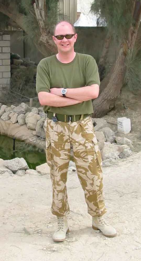 Andrew White serving in Iraq 2003