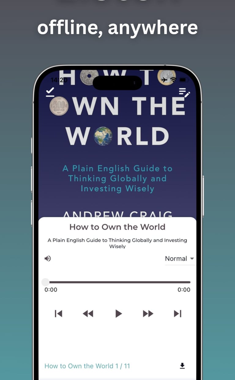 Audiobooks Spokenpages app screenshot