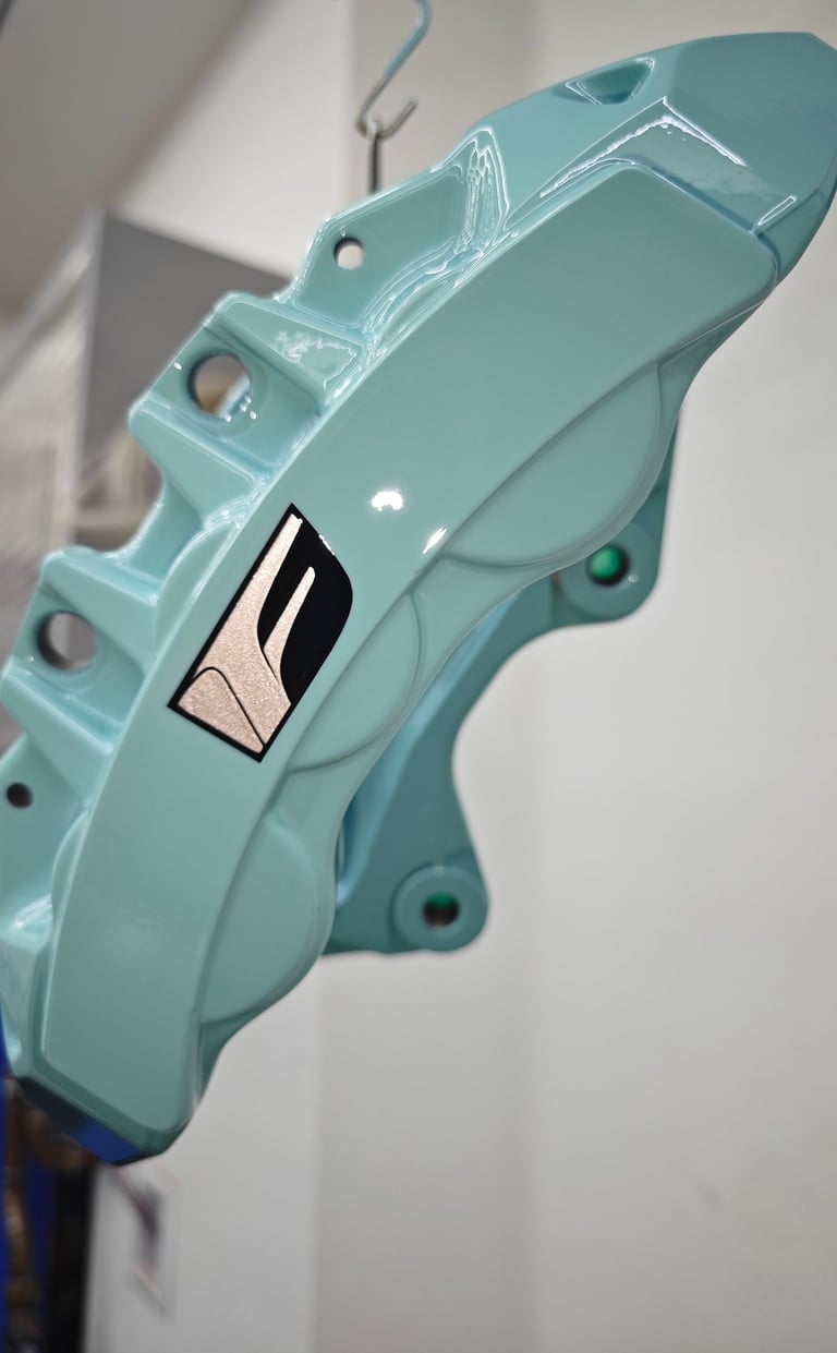 RCF calipers in Tiffany Blue for a Lexus IS