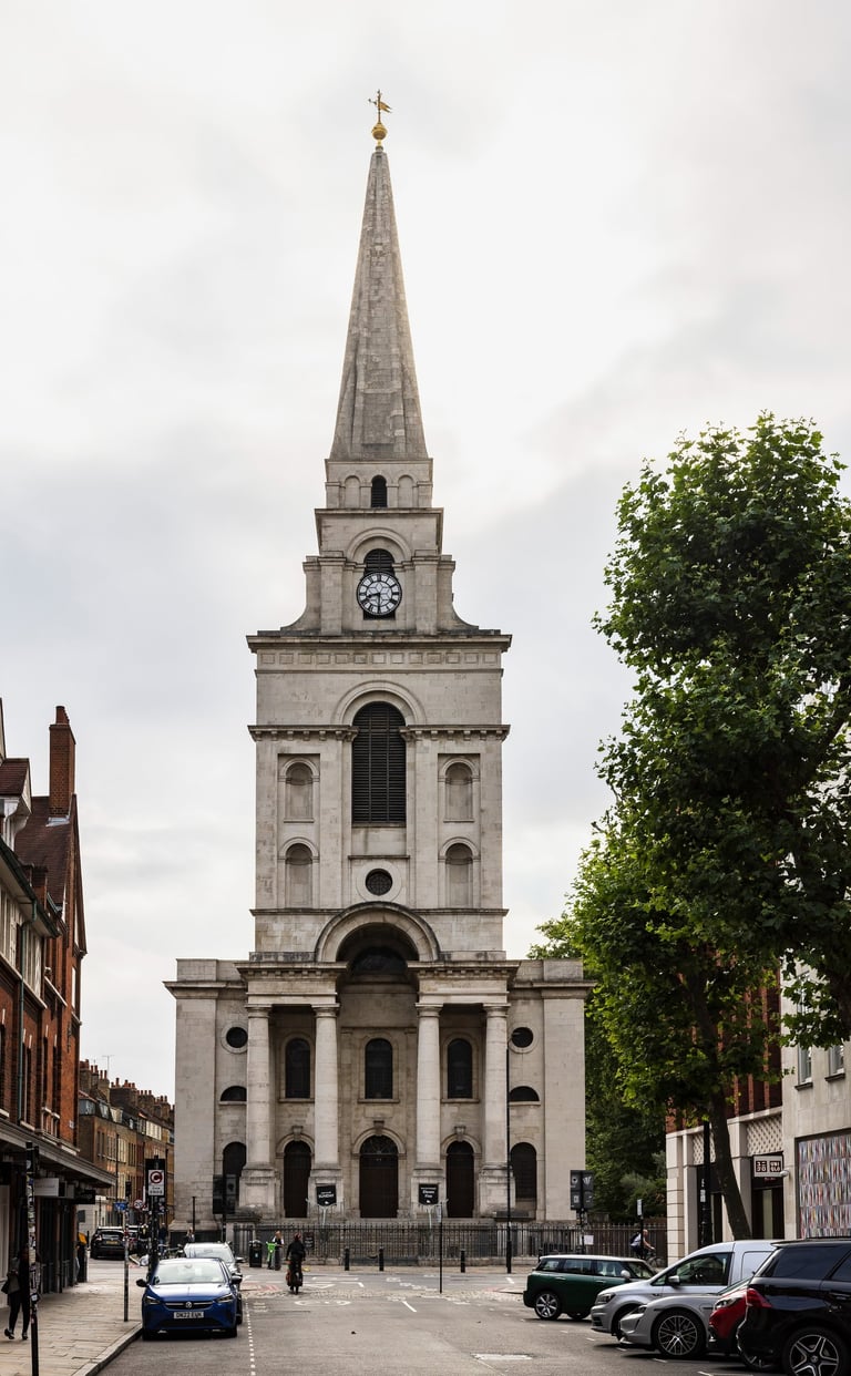 Christ Church Spitalfields from Brushfield Street