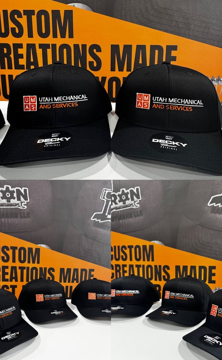 Gorras bordadas en Salt Lake, West Valley, cachuchas bordadas con tu logo