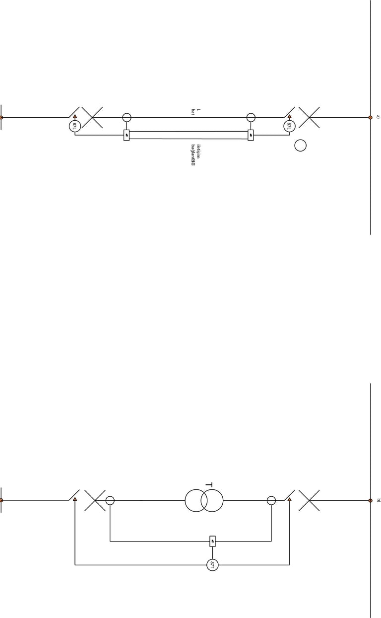 diferansiyel koruma: a)hat diferansiyel , b)Transformotor diferansiyel