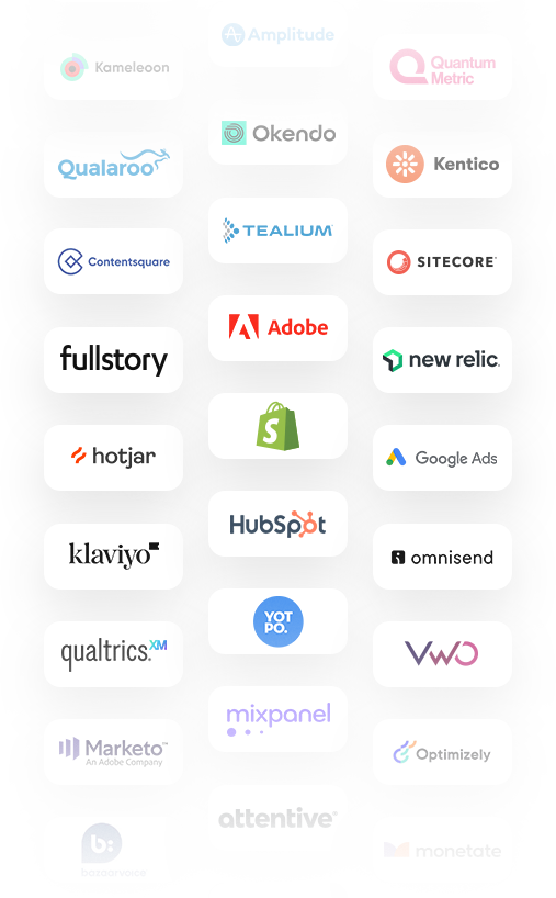 Stack Radar tracks over 1500 technologies, including logos of Adobe, HubSpot, Shopify, Google Ads, H