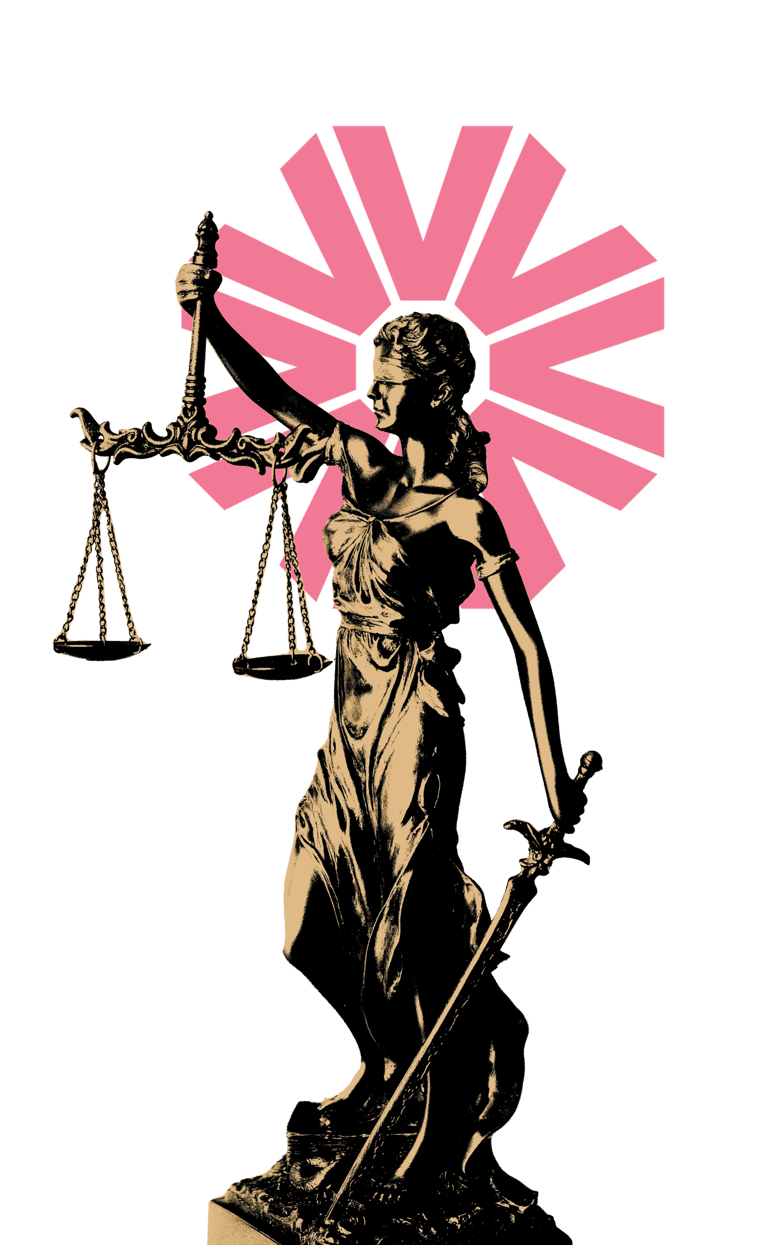 Justice scale representing car accident law and personal injury cases in Las Vegas Nevada