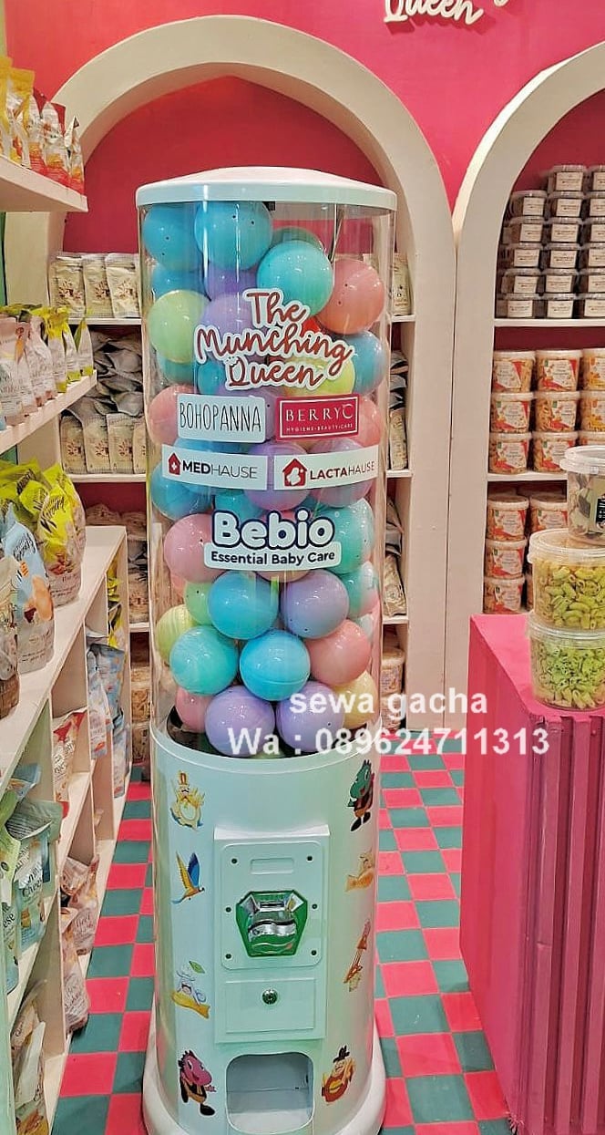 sewa mesin gacha gachapon custom