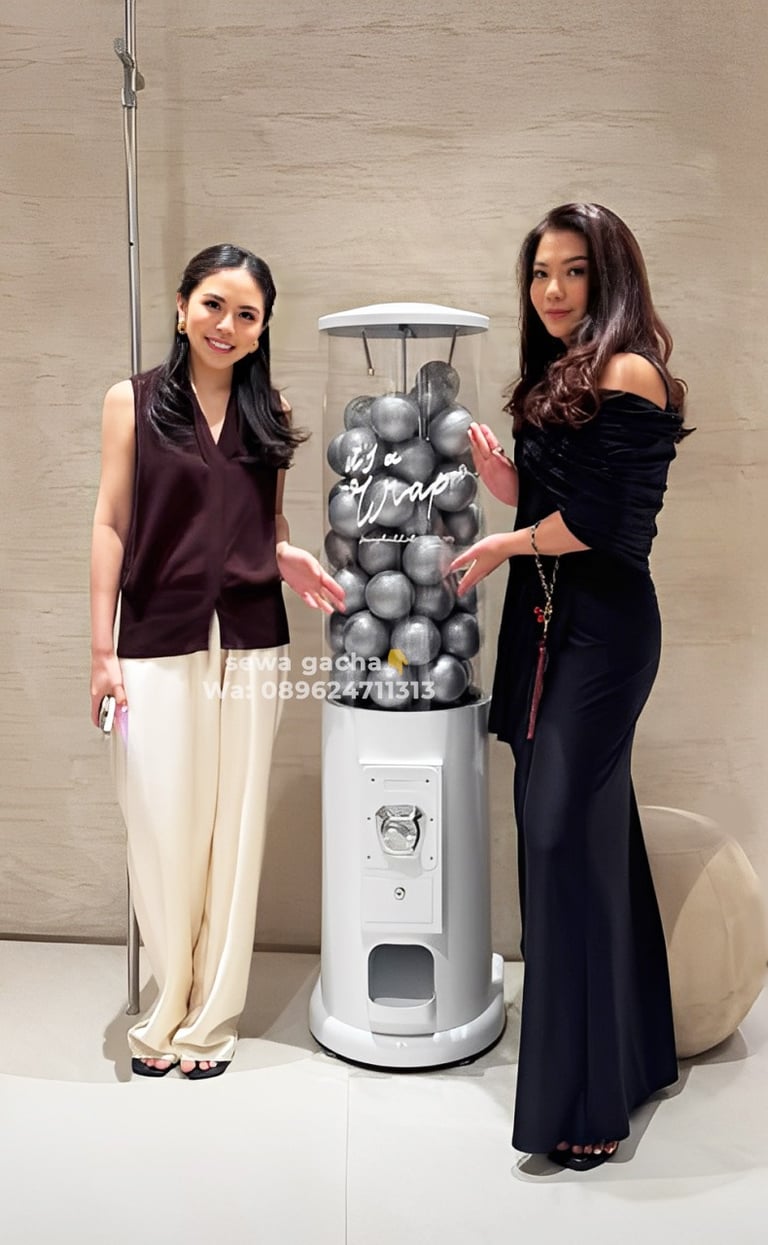 sewa mesin gachapon putih jabodetabek
