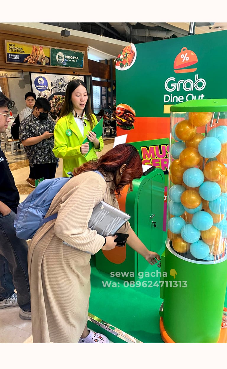 sewa mesin gacha | gachapon murah untuk event