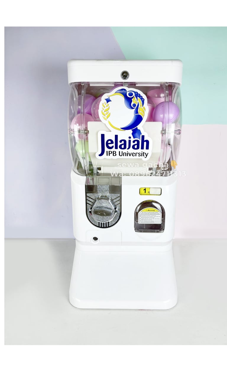 sewa mesin gachapon putih jabodetabek