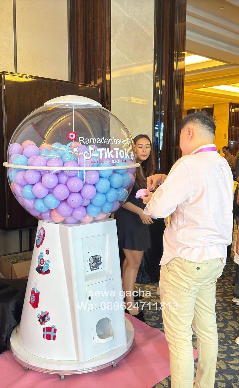 sewa mesin gacha gachapon jumbo jakarta