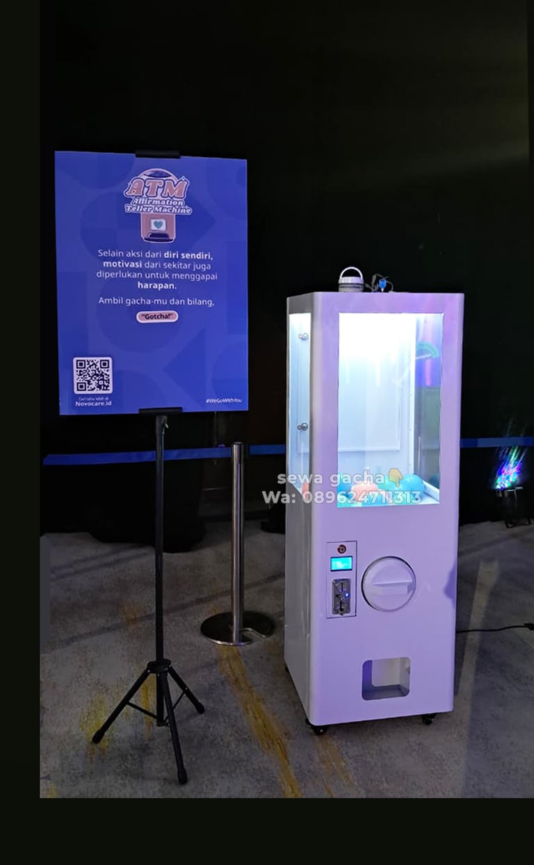sewa mesin gacha gachapon jumbo kotak