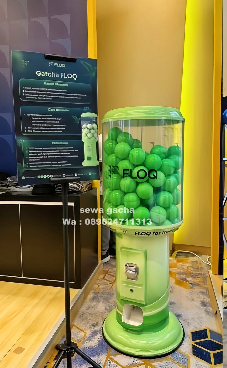 sewa cutom jumbo giant gacha gachapon indonesia