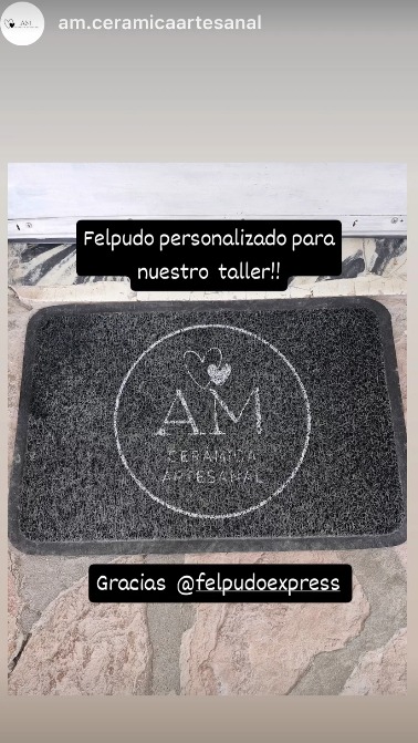 Felpudo personalizado con logo felpudo express 12