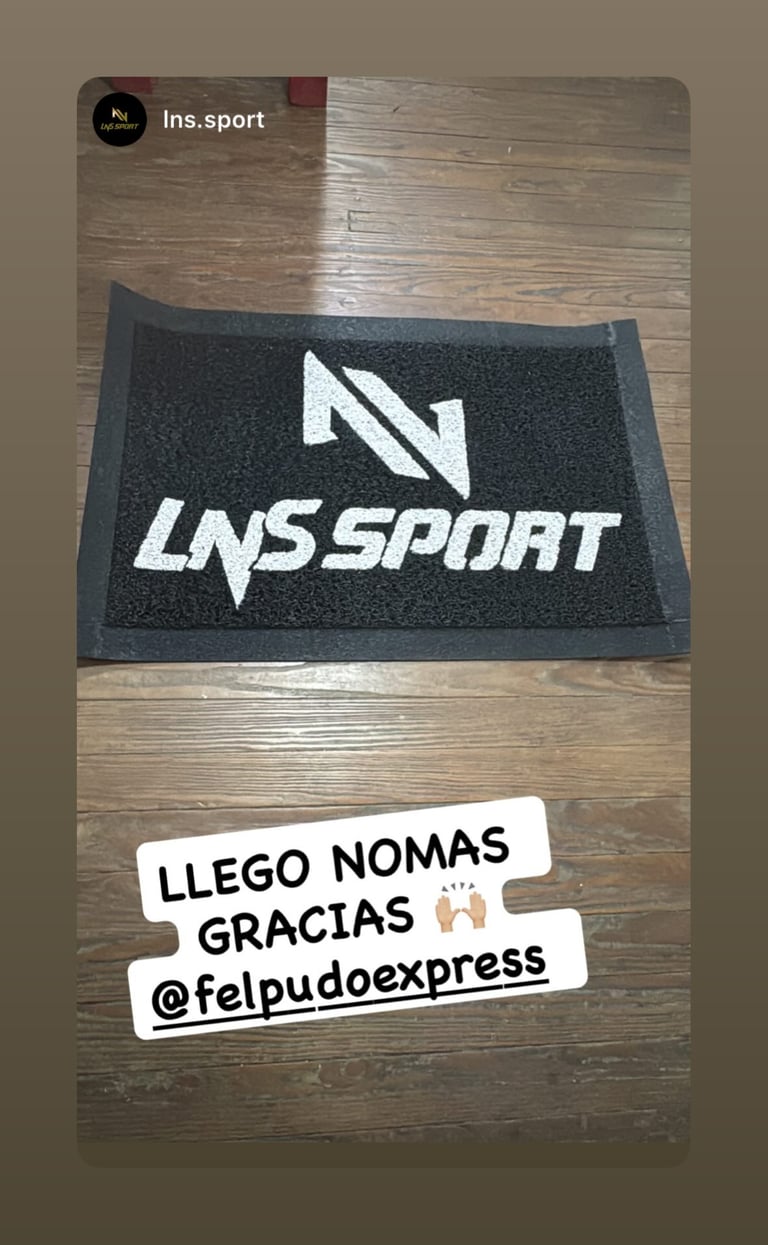 Felpudo personalizado con logo felpudo express 16