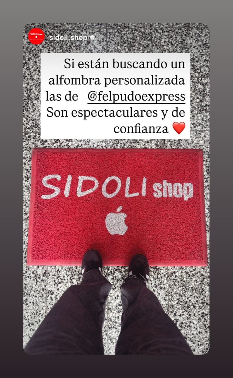 Felpudo personalizado con logo felpudo express 2