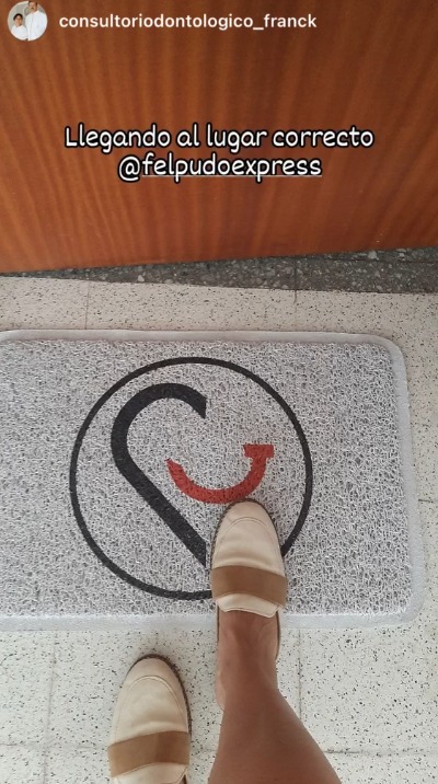 Felpudo personalizado con logo felpudo express 3