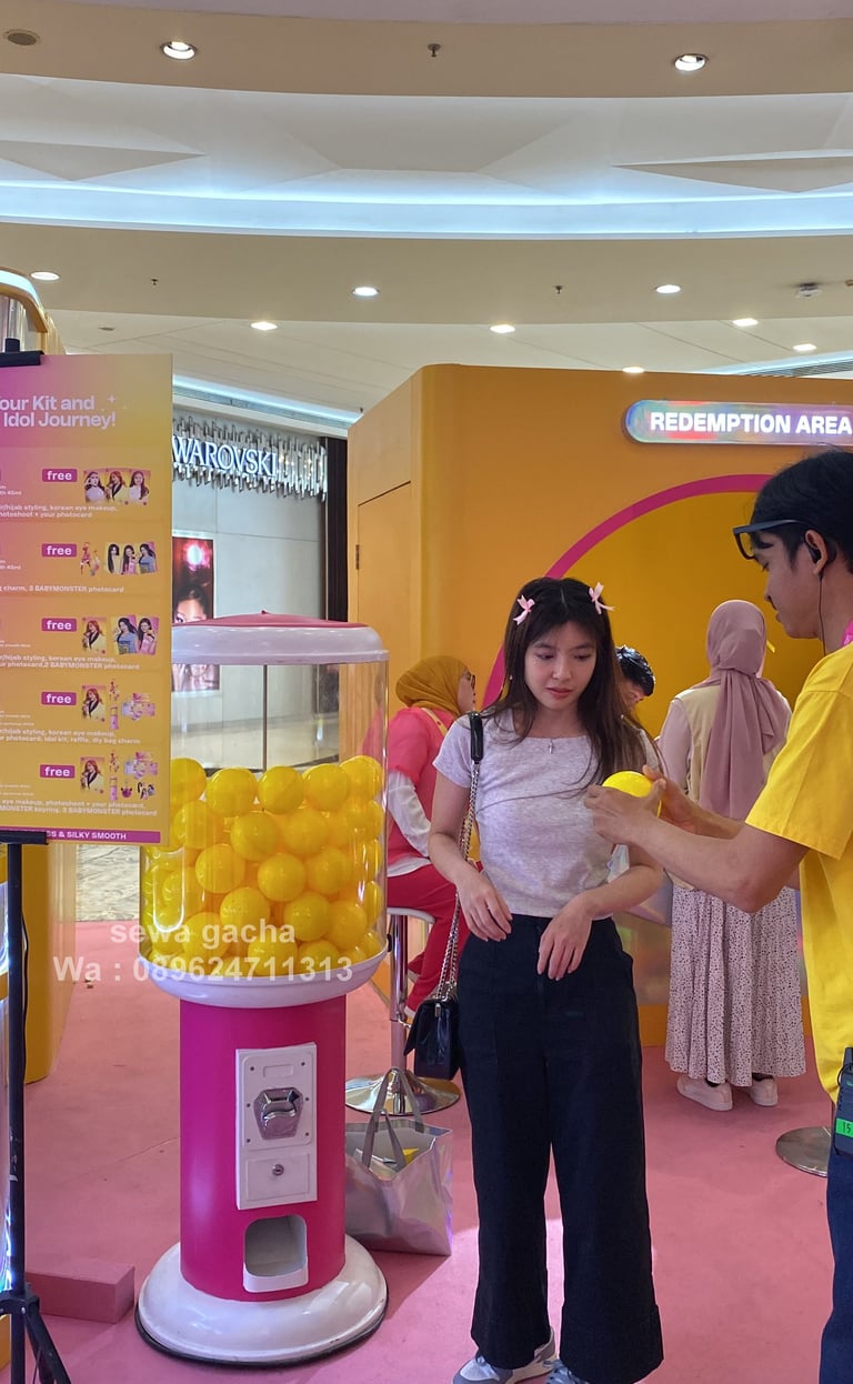 kustomisasi mesin gacha gachapon untuk event