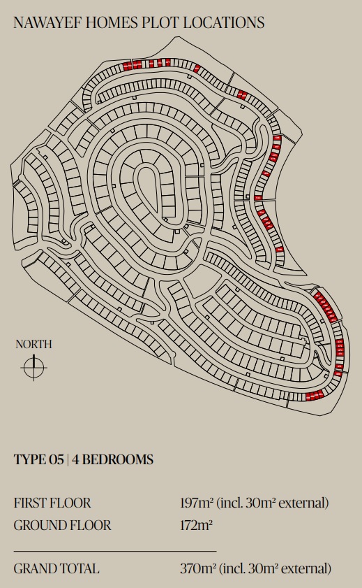 Family-oriented homes in Nawayef West island lifestyle community