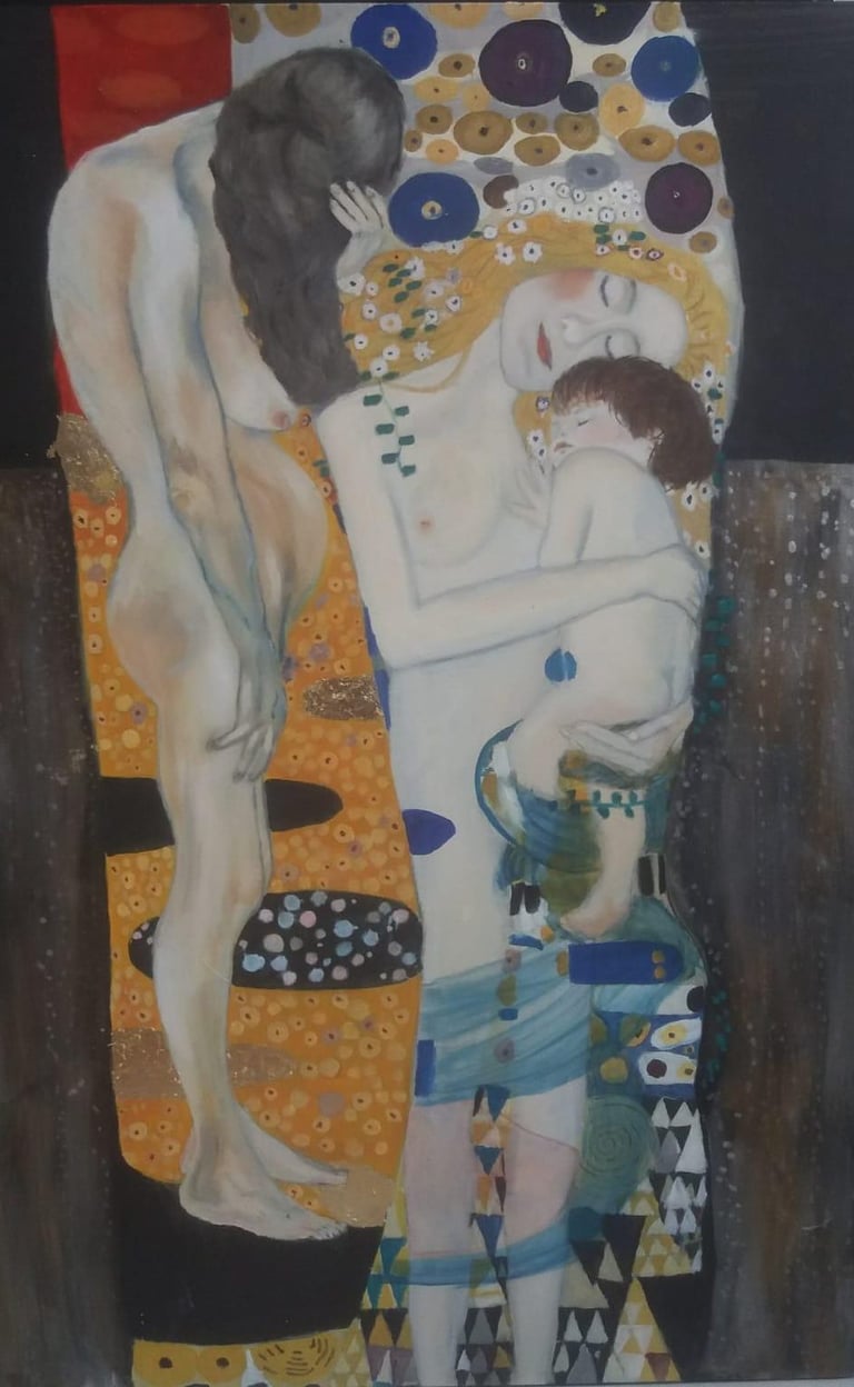 Volgens Gustav Klimt, De drie generaties van vrouwen