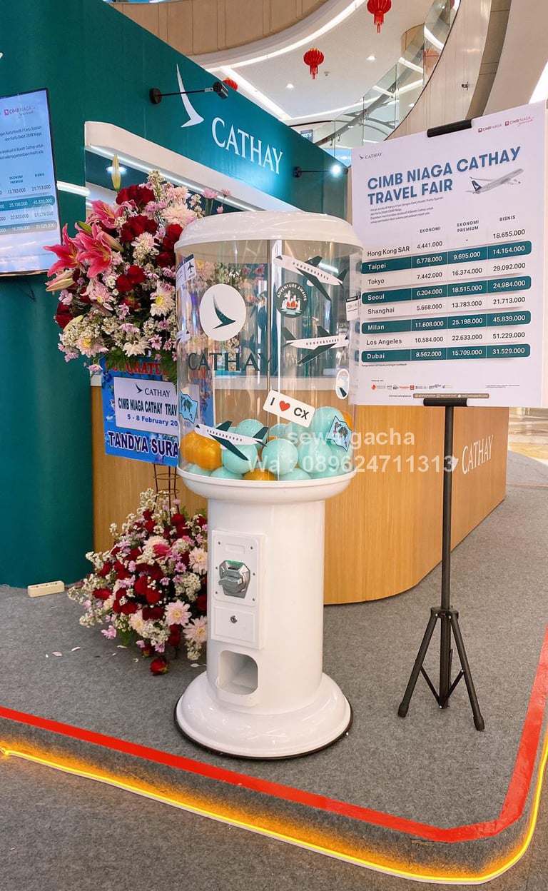 sewa mesin gacha gachapon surabaya