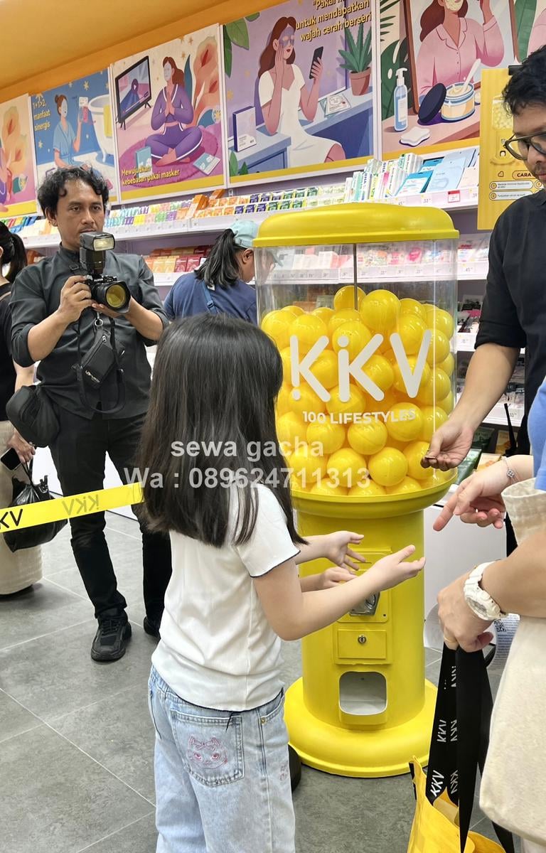 rental sewa gachapon custom jakarta