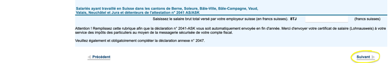 déclaration impot sur le revenu