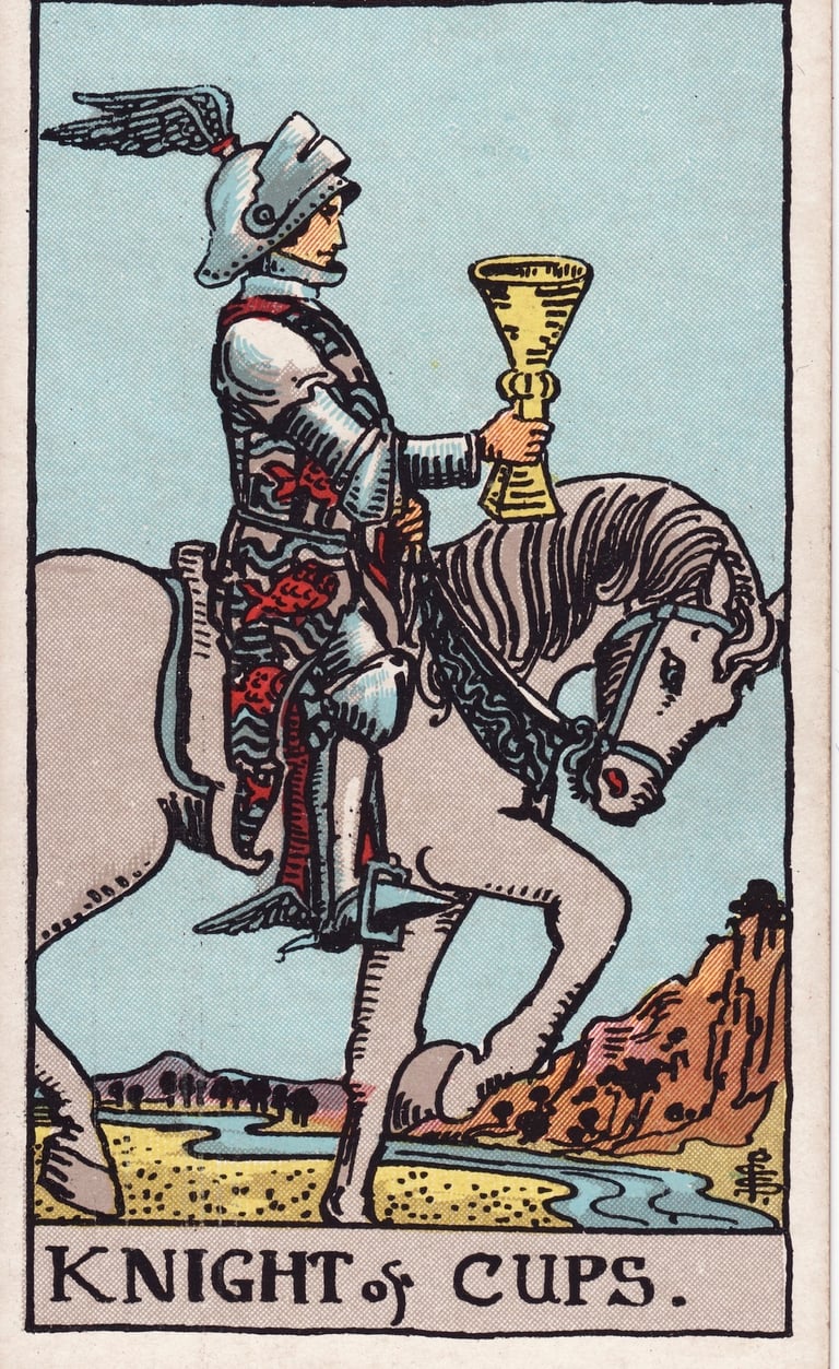 Knight of Cups Tarot Card Meaning Reading Description – Explore the meaning of the Knight of Cups ta