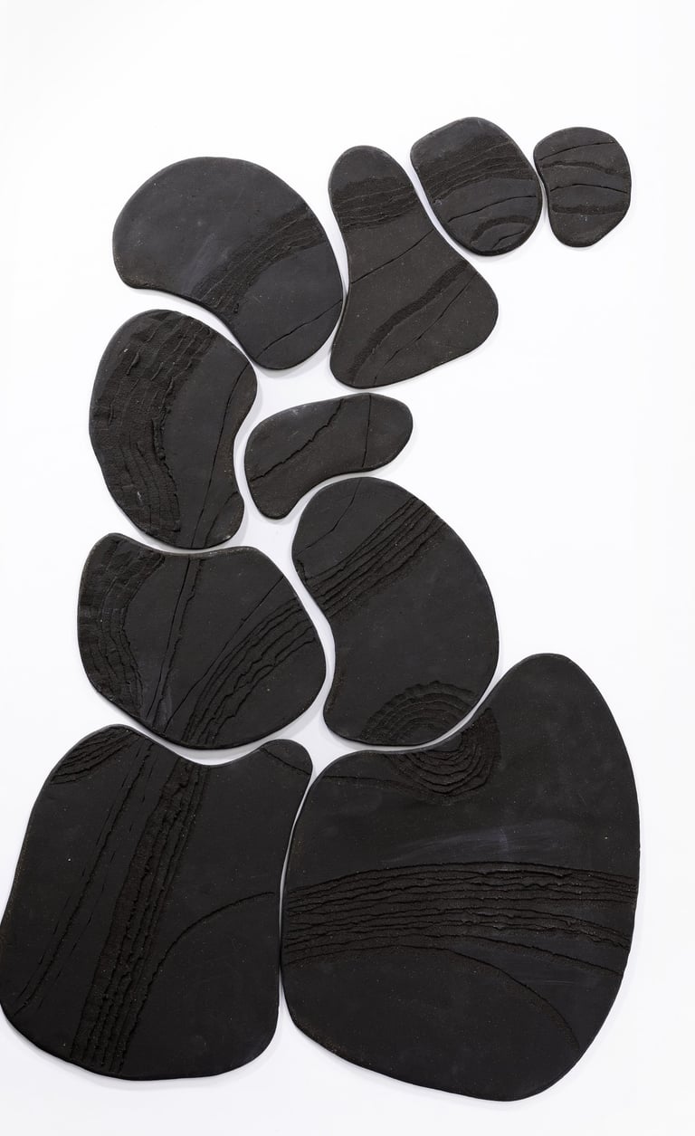 Estelle Del-sculpture terre murale