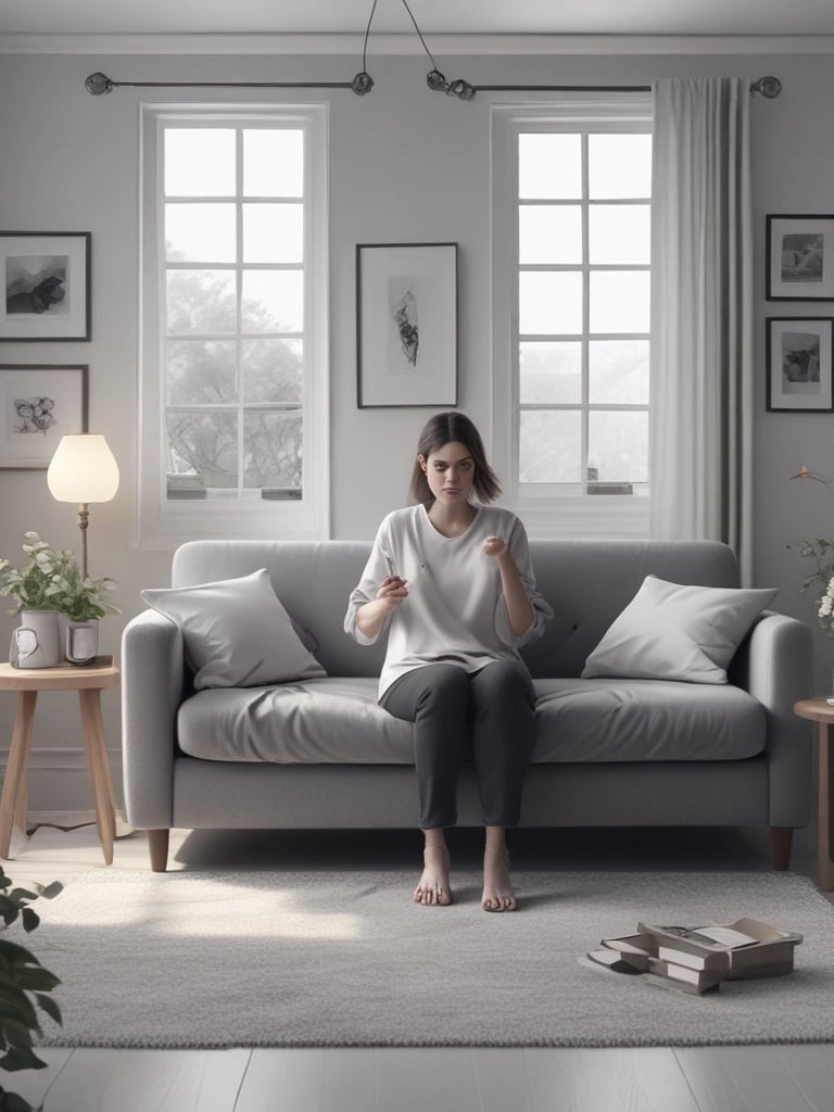 Bright living room with modern inventory