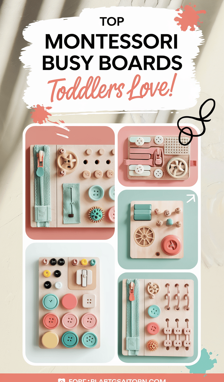 Montessori Busy Boards for Toddlers 