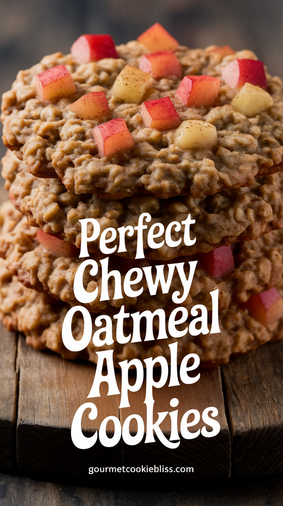 perfect chewy oatmeal apple cookies