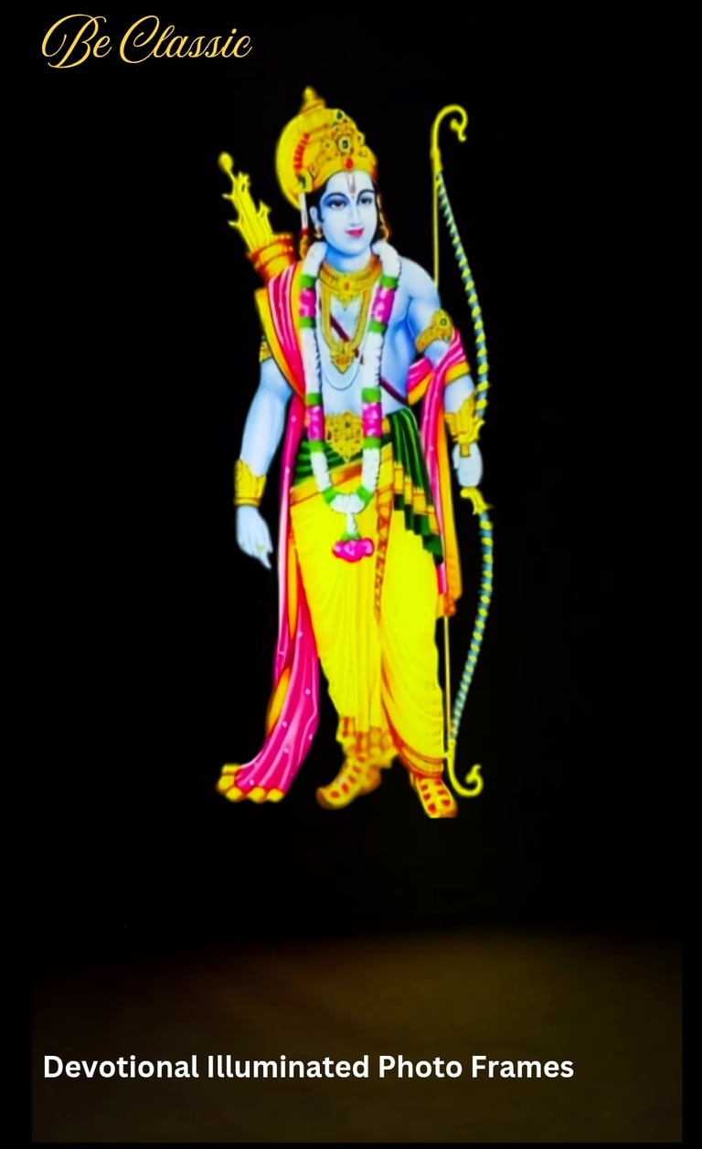 Premium Illuminated Photo Frame of Lord Ram 