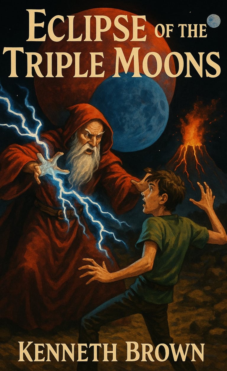 Can three teens from Earth rescue their friend before the Eclipse of the Triple Moons?