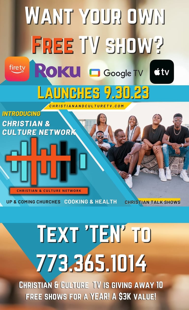Get Your Own TV Show on Christian & Culture TV!