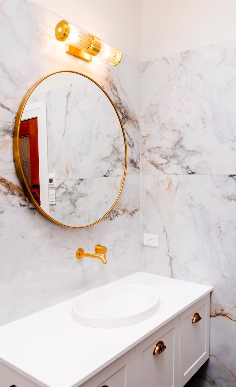 Marble bathroom renovation