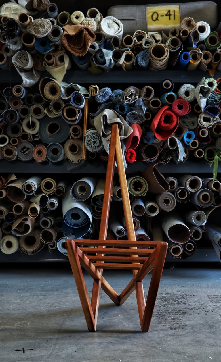 Creative wooden lounge chair
