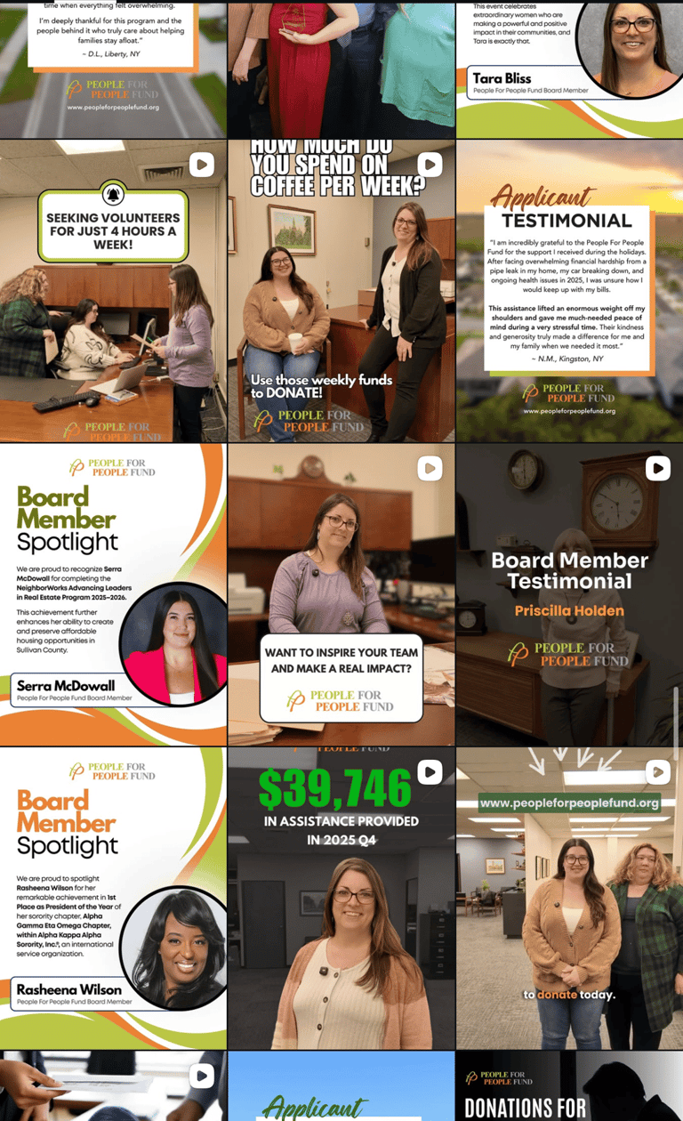 people for people fund instagram page after ampearo marketing