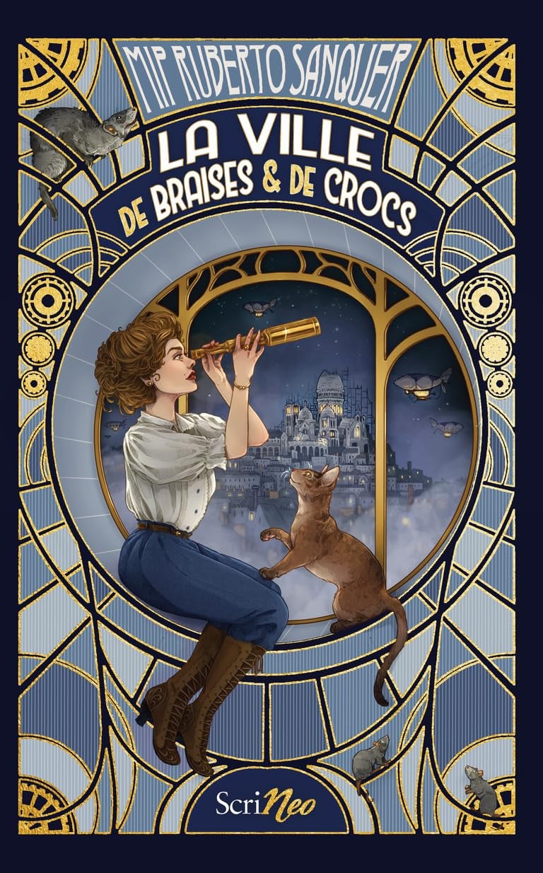 Première de couverture du roman la ville de braises & de crocs