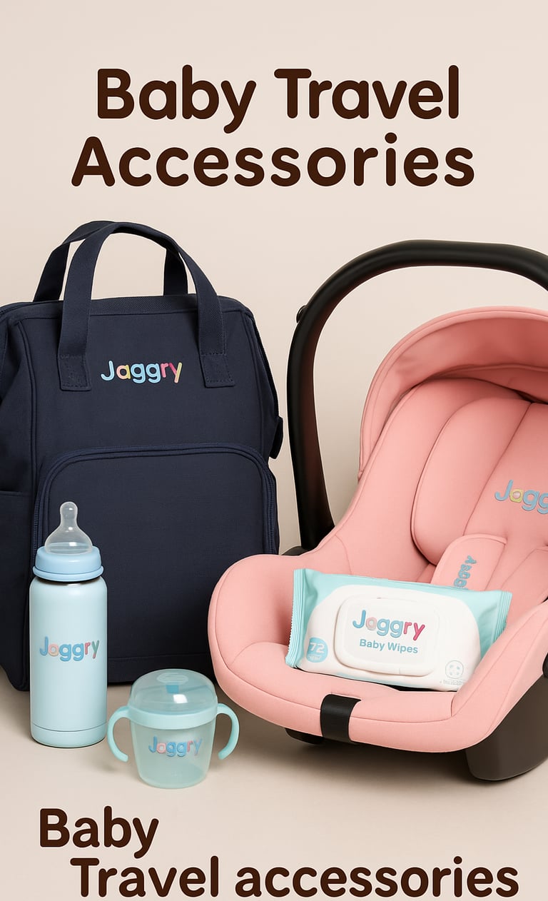 Jaggry Travel Essentials for Babies – Portable, Soft, and Trusted Accessories