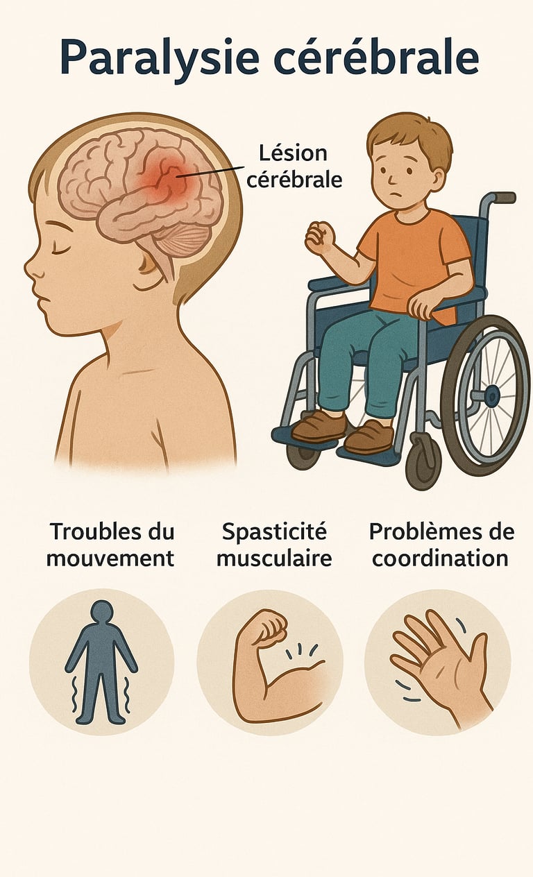 illustration paralysie cérébrale