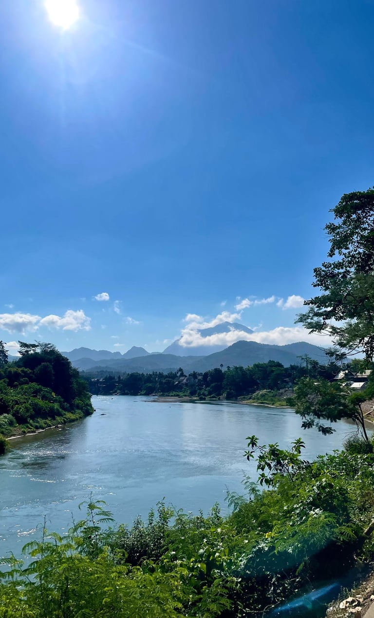 Luang Prabang, Mekong i góry