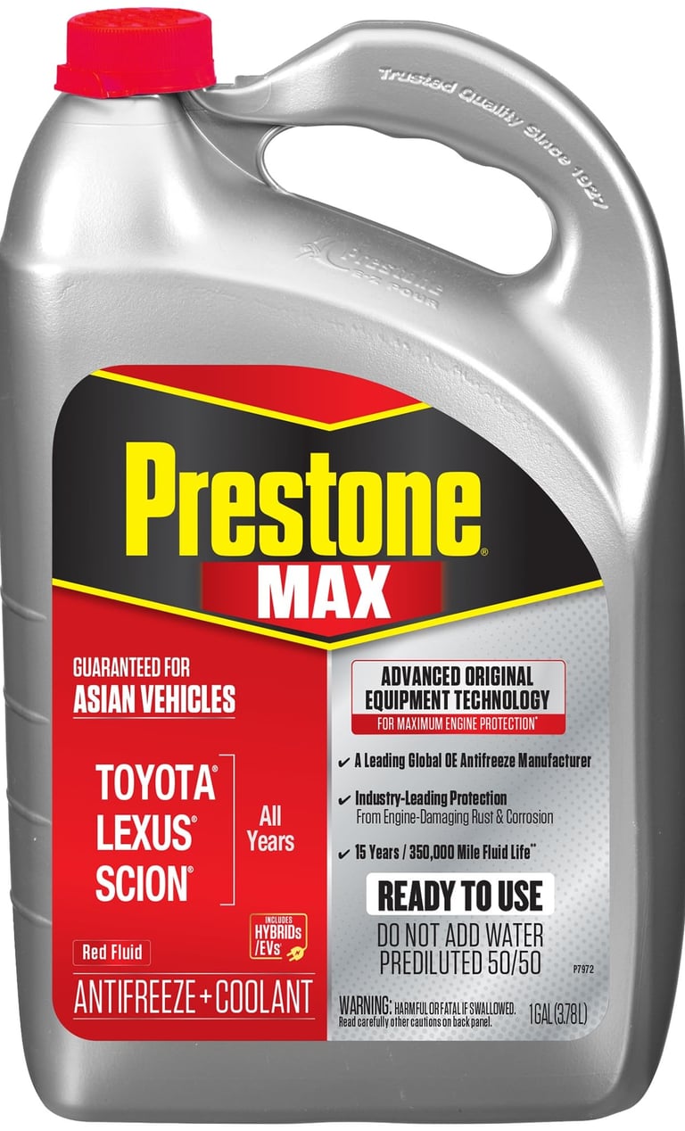 Prestone® MAX Asian Vehicles (Red) Antifreeze+Coolant