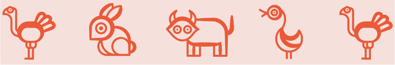 orange animal icons