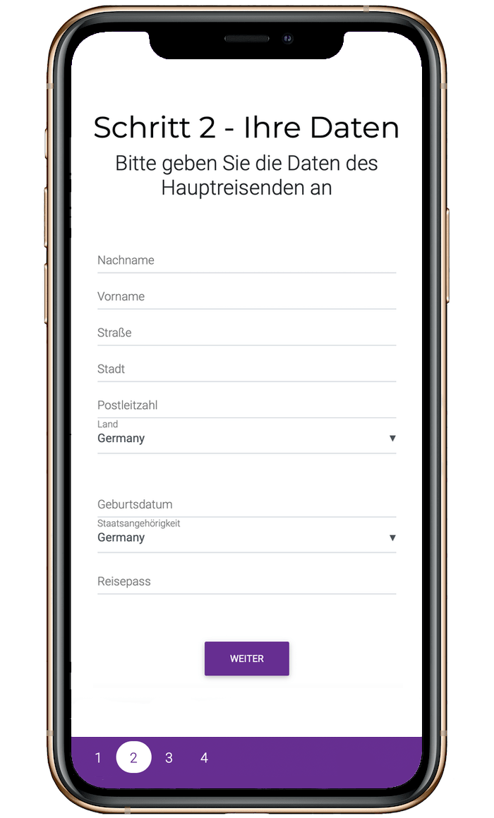 Hotel DunenNest - Ansicht Email online Checkin