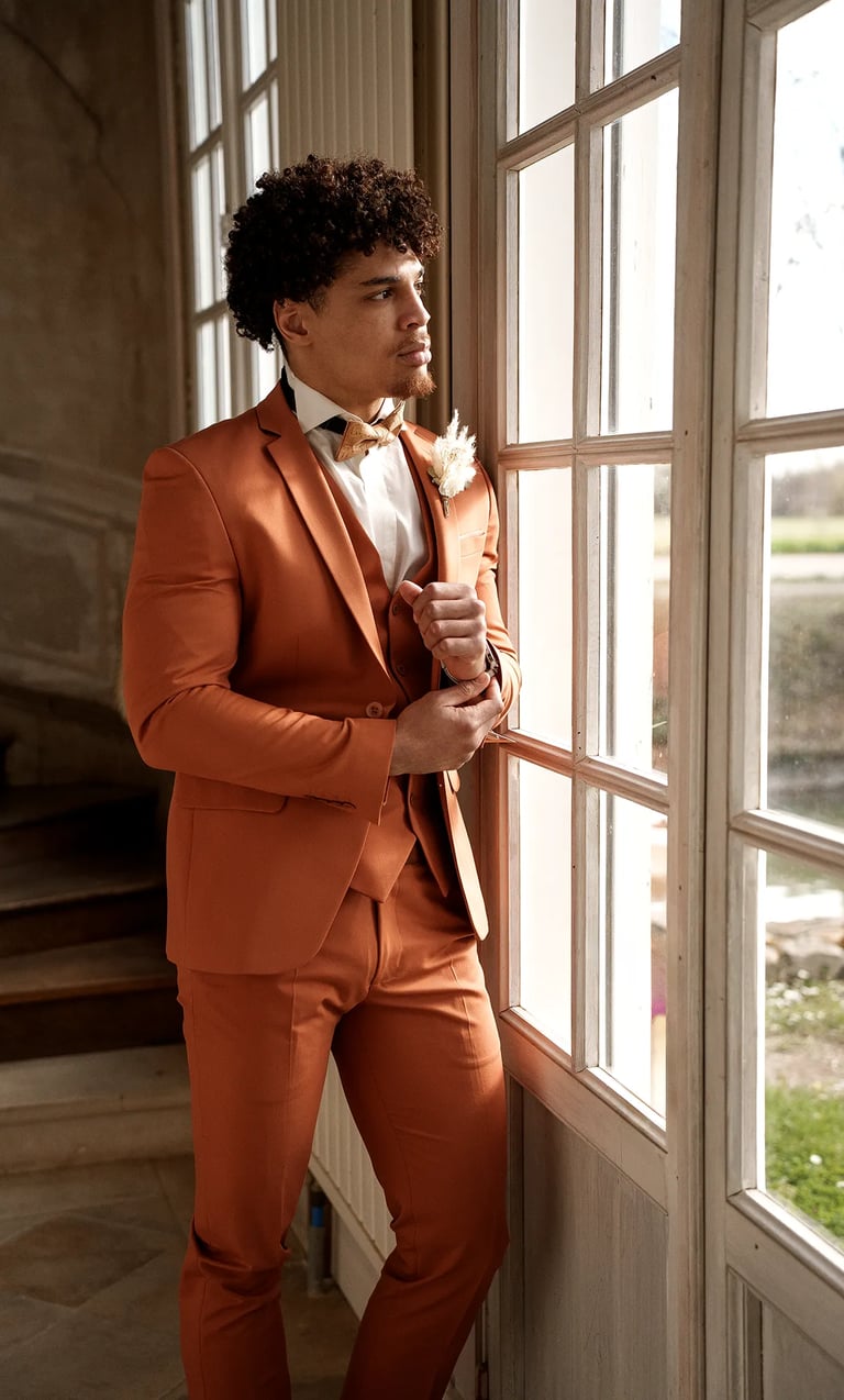 raphael monny dans un costume de marié